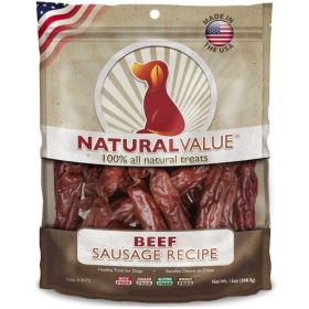 Loving Pets Natural Value Beef Sausages - 14 oz