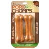 Pork Chomps Roasted Pressed Bones - 4.5" Bones - 2 Pack