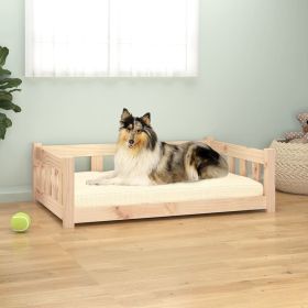 Solid Wood Pine Dog Bed 37.6" x 25.8" x 11" (W x D x H)