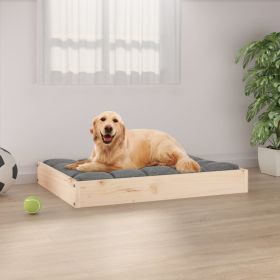 Solid Wood Pine Dog Bed 28.1"x21.3"x3.5" (W x D x H)