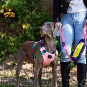 Dog Chest Sling with Leash (Select: AN6 - Pink - XL)