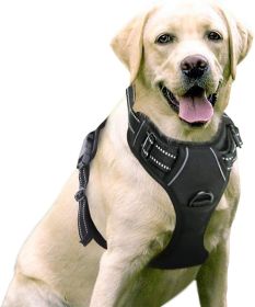 Adjustable No Pull Pet Harness (Color: Baby Blue, Size: X L)