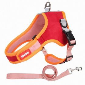 Saddle Style Vest Dog Harness (Specification (L * W): S, Colors: Red)